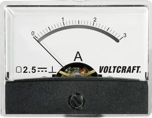 Analogowy wskaźnik panelowy VOLTCRAFT AM-60X46/3A/DC