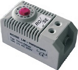 Termostat Rose LM TH-H, 0 - +60°C, 250 V/AC/10 A (1), 12 - 24 V/DC max. 5 A