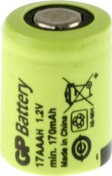 Akumulator specjalny GP Batteries 129938, NiMH, 170 mAh, 1.2 V, 1 szt.
