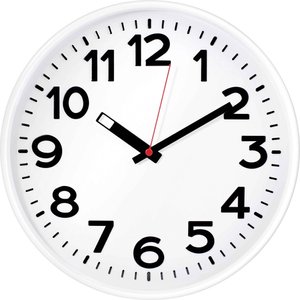 EUROTIME 82321 Kwarcowy Zegar ścienny  biały