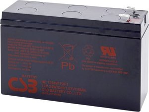 Akumulator ołowiowy CSB Battery HR 1224W high-rate HR1224WF2F1, AGM, 12 V, 5.8 Ah