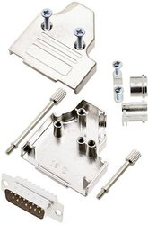 Zestaw listew męskich D-Sub TRU COMPONENTS TCMHDM3515DBPK 7708680, rzędy: 2, styki: 15, 35 °, 1 szt.