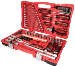 Uniwersalny zestaw narzędzi 1/2",, 47-cz. Zestaw narzędzi KS Tools 940.0047