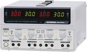 Zasilacz laboratoryjny regulowany GW Instek GPS-4303-E, 0 - 30 V/DC, 0 - 3 A, 200 W, Ilość wyjść 4 x