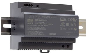 MEANWELL Zasilacze impulsowe Seria HDR-150 Montaż na szynie DIN Pojedyncze wyjście 1-fazowe Moc: 150 W. Zasilacz na szynę DIN Mean Well HDR-150-24 HDR-150-24  24 V/DC  150 W Ilość wyjść:1 x