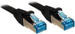 Kabel LAN LINDY 47182, 1 szt., RJ45, CAT 6a, S/FTP, 7.50 m, czarny