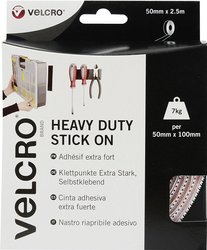 Taśma rzepowa do przyklejenia element z pętelkami i haczykami, wysoka wytrzymałość (D x S) 2500 mm x 50 mm biały VELCRO® VEL-EC60246 2.5 m