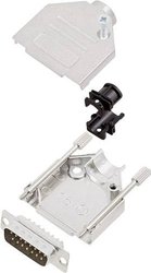 Zestaw listew męskich D-Sub encitech DTZK15-DBP-K 6355-0002-02, rzędy: 2, styki: 15, 180 °, 1 zest.