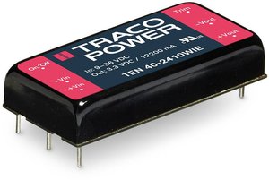 Przetwornica DC/DC, do PCB TracoPower TEN 40-2412WIE TEN 40-2412WIE, 40 W, 3.33 A, 1 szt.