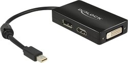 Przejściówka, adapter DisplayPort, HDMI, DVI Delock 62623, [1x Złącze mini-DisplayPort - 1x Złacze DisplayPort, HDMI, DVI 25-pin]