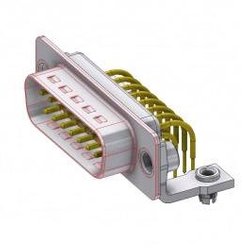 Złącze męskie D-Sub Deltron Connectors DTS25 PYC/2 M47UN, rzędy: 2, styki: 25, 90 °, 1 szt.