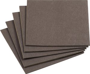 ślizgacze filcowe samoprzylepne, 200 x 200 mm, brązowe, 5 sztuk Podkładki filcowe Metafranc WU0645526 WU0645526  1 zest.