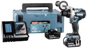 Wiertarko-wkrętarka akumulatorowa 18V/5,0 Ah, 2 akumulatory + ładowarka w MAKPAC Wiertarko-wkrętarka akumulatorowa Makita DDF486RTJ 18 V  bezszczotkowy