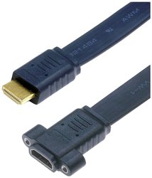 Lyndahl LKPK045-15 Kabel adaptera HDMI 1.4 do montażu na płaskim panelu (AF/AM) 1,5 m kabel HDMI Lyndahl LKPK045-15 LKPK045-15, 1.5 m