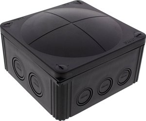 Skrzynka przyłączeniowa Wiska COMBI 1010/5/S, IP66/IP67, (D x S x W) 140 x 140 x 82 mm, czarny (ral 9005), 1 szt.