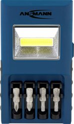 Zasilana bateriami lampa warsztatowa WL180B z uchwytem na bity Lampa warsztatowa LED Ansmann WL180B Bithalter