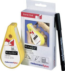 Etykieta kablowa HellermannTyton SPRO200-1401-WH 550-14010, 12.70 x 19.05 mm, etykiety na arkuszu: 150, 1 zest.