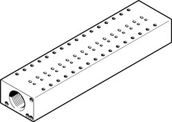 Listwa przyłączeniowa FESTO MHJ10-P16 557608   Listwa przyłączeniowa  MHJ10-P16 Listwa zaciskowa MHJ10-P16 rozmiar siatki=11 mm, zabezpieczenie przed odwrotną polaryzacją=dla napięcia roboczego, max  Przyłącze G1/2