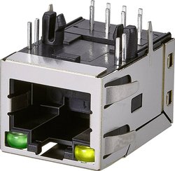 złącze żeńskie do wbudowania poziomego RJ45 EDAC A63-113-331P4D2 Ilość styków: 8P8C 1 szt.