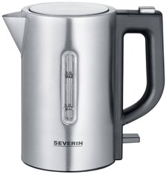 Czajnik nie zawiera BPA Severin WK 3647, 1100 W, 0.5 l, stali szlachetnej, czarny