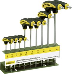 Zestaw wkrętaków imbusowych/płaskich bo, uchwyt L, 10 szt. Zestaw wkrętaków Proxxon Industrial BO L-hantag 22652