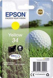 Epson atrament T3464, 34 tusz oryginalny  Żółty C13T34644010
