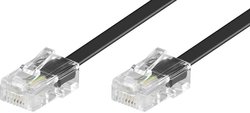 ISDN Kabel [1x złącze męskie RJ45 8p4c - 1x złącze męskie RJ45 8p4c] 10.00 m czarny Basetech