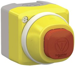 Wyłącznik awaryjny Schneider Electric XALK84W3BG, 24 V, 1 NO, 2 NC, 1 szt.
