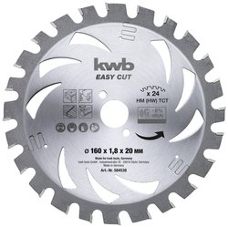 Tarcza tnąca z węglików spiekanych kwb 160 x 20 x 1.2 mm 1 szt.