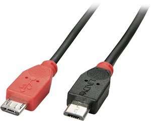 Kabel USB LINDY LINDY USB 2.0 Kabel Typ  Micro-B/Micro-B, USB 2.0, Złącze męskie USB Micro-B, Złącze męskie USB Micro-B, 0.50 m