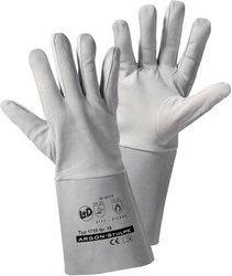 Rękawice robocze L+D worky ARGON-Stulpe 1710, Rozmiar rękawic: 10, XL, szary