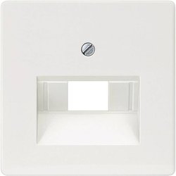 DELTA i-system, tytanowo-biała osłona Puszka przyłączeniowa UAE przystosowana do prętów. Siemens Osprzęt elektroinstalacyjny  Zaślepka Gniazdo UAE/IAE/ISDN Delta biały 5TG2545