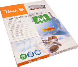 Peach Folia do laminowania DIN A4 80 micron błyszcząca  100 szt.