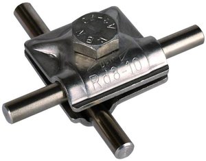 Uniwersalny zacisk łączący DEHN + SOEHNE 390059 Rd 8-10mm stal nierdzewna DEHN 390059 MVK 8.10 SKM10X30 V2A Zestaw montażowy     1 szt.