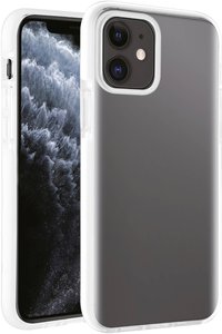 Vivanco RSCVVIPH12M/PWT Futerał backcase Apple iPhone 12, iPhone 12 Pro przeźroczysty, biały Ładowarka indukcyjna, Odporny na wstrząsy, Wodoodporny
