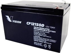 Akumulator ołowiowy Vision Akkus CP12150D CP12150D, AGM, 12 V, 13 Ah