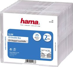 Pokrowiec na płyty CD Hama Slim Double 00051168, 25 szt.