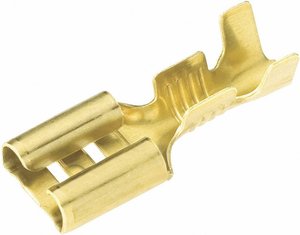 Konektor żeński, nieizolowany, mosiądz, 4.8x0.8 mm, 0.5-1.0 mm2