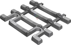 Zestaw 12 elastycznych podkładów betonowych H0 55151 H0 Piko A Podkład kolejowy 31 mm