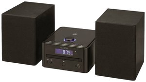 REFLEXION HIF79FM Mikrowieża stereo HiFi Kompaktowy zestaw z radiem FM, CD, Bluetooth, USB i AUX Miniwieża Reflexion HIF79FM  czarny