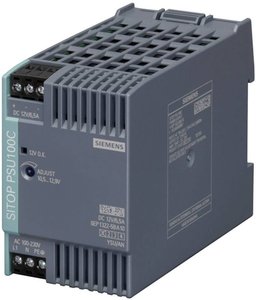 Zasilacz na szynę DIN Siemens SITOP PSU100C 12 V/6,5 A 6EP1322-5BA10  12 V/DC 6.5 A 78 W Ilość wyjść:1 x