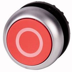 Przycisk płaski STOP Eaton M22-D-R-X0, 29.7x10 mm, czerwony