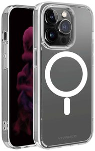 Vivanco Mag Steady Futerał backcase Apple iPhone 14 Pro przeźroczysty Ładowarka indukcyjna, Odporny na wstrząsy