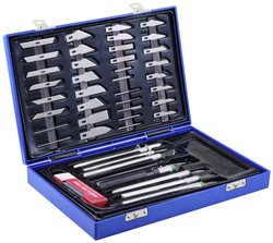 Zestaw noży, 50 sztuk, skalpel, nóż do szablonów, nóż precyzyjny, zestaw do rzeźbienia  TO-7692339 56 Teile