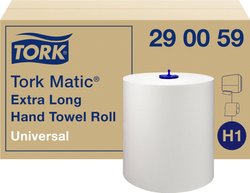 Tork Matic bardzo długi ręcznik w rolce Universal H1, 1-warstwowy, biały, 6 rolek x 280 m 290059 TORK 290059  Ręczniki papierowe  biały  1680 m