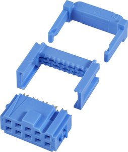 TE Connectivity 1-1658527-0 Listwa pin - żeńska z reduktorem naprężeń kablowych Siatka: 2.54 mm Ilośc pinów: 26 Ilość rzędów: 2 1 szt.