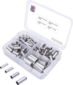 Zestaw końcówek rurkowych TRU COMPONENTS T1903C024, Bez izolacji, 4 mm², 135 szt.