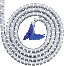 Wąż osłonowy HellermannTyton HWPP-16MM-PP-SR-K1, O 16 mm, srebrny, 2 m