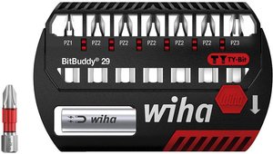 Zestaw bitów Wiha BitBuddy® Ty-Bit 29 mm Pozidriv, 8-częściowy 1/4'' (42098) Bity Wiha  42098 1 szt. krzyżakowy Pozidriv