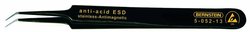 Pęseta SMD, kątowa, bardzo szpiczasta, z powłoką ESD Pęseta do SMD Bernstein Tools  5-052-13 110 mm